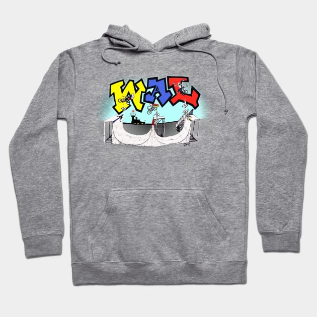 WAL Wilkerson Air Lines airport Hoodie by Grinner Mountain